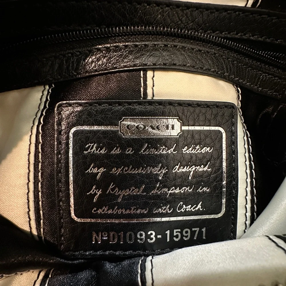Krystal Simpson x Coach Limited Edition Fringe Leather Bag Boho Vintage - Picture 5 of 16